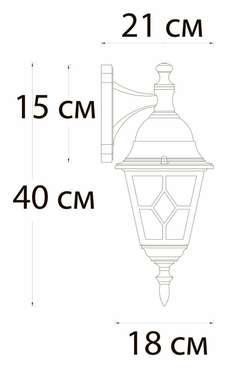 Уличный настенный светильник Arte Lamp MADRID A1542AL-1BN