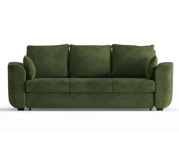 Диван-кровать Салтфорд в обивке из велюра зеленого цвета