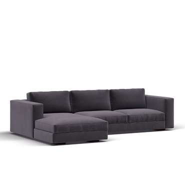 Угловой модульный диван Manhattan Sectional серого цвета