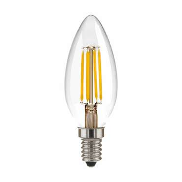 Филаментная светодиодная лампа C35 7W 3300K E14 (C35 прозрачный) BLE1411 формы свечи