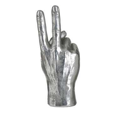 Декор настольный Hand серебряного цвета