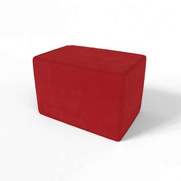 Банкетка Куб 60 красного цвета