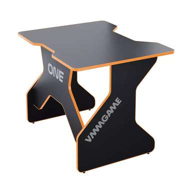 Игровой компьютерный стол One черно-оранжевого цвета