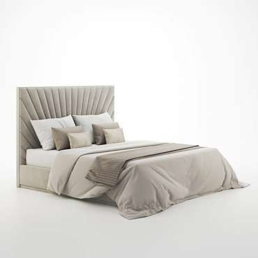 Кровать Deco 180х200 светло-серого цвета