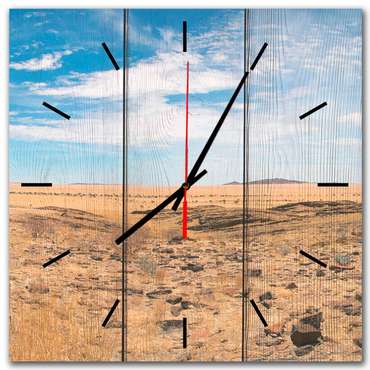 Настенные часы Пустыня Техаса 30х30 бежевого цвета