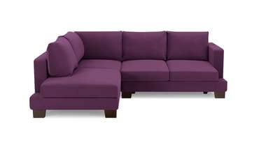 Угловой диван-кровать Дрезден фиолетового цвета