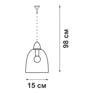 Подвес V4530-1/1S, 1хE27 макс. 60Вт