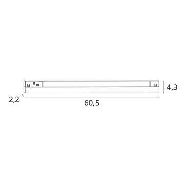 Магнитный трековый светильник Arte Lamp LINEA A4693PL-1WH