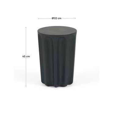 Круглый столик Vilandra черного цвета
