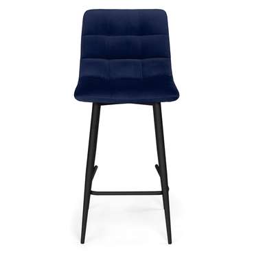 Полубарный стул Чилли К темно-синего цвета