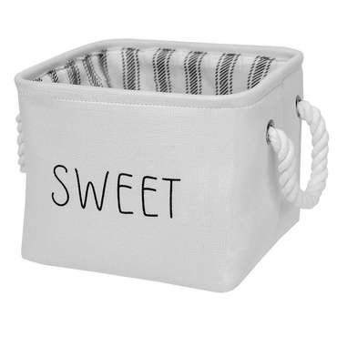 Корзина для хранения Sweet 19 белого цвета