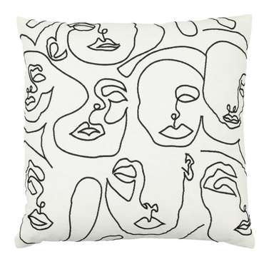 Подушка декоративная Chevery 45х45 белого цвета