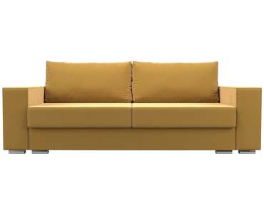 Прямой диван-кровать Исланд желтого цвета