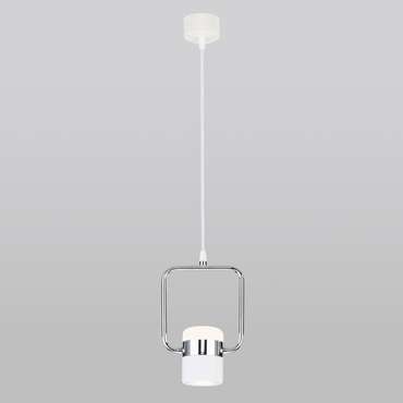 Подвесной светодиодный светильник 50165/1 LED хром/белый Oskar