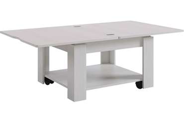Журнальный стол-трансформер Адам 1 бело-серого цвета