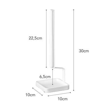 Подставка для сушки питьевых емкостей Tower белого цвета