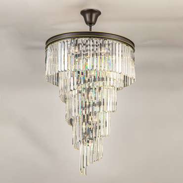 Citilux Мартин CL332171 Люстра хрустальная подвесная Прозрачная