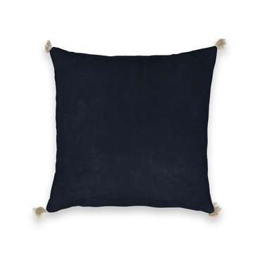 Чехол на подушку велюровый Cacolet темно-синего цвета