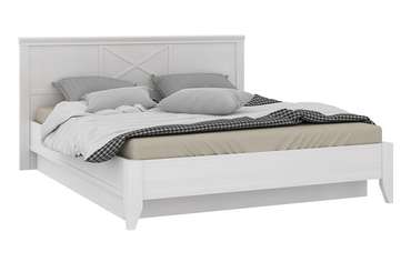 Кровать Кантри 140х200 белого цвета с подъемным механизмом