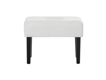 Пуф Handy белого цвета с черными ножками