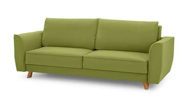 Прямой диван-кровать Майами Лайт зеленого цвета