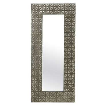 Настенное зеркало 66х150 серебряного цвета