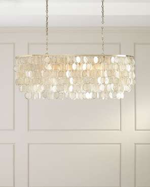 Золотая линейная люстра "Агата"