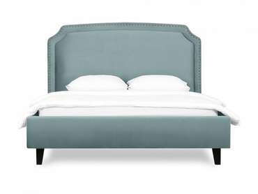 Кровать Ruan 160х200 серо-голубого цвета 