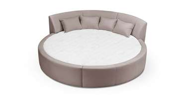 Кровать Индра 250х250 розового цвета без подъемного механизма