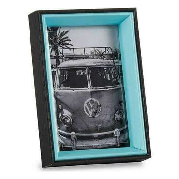 Фоторамка 3 x 17 x 12 cm Стеклянный Чёрный Синий Деревянный MDF (6 штук)