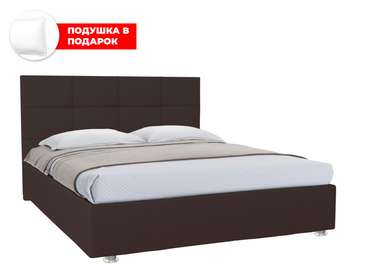 Кровать Ларди 140х200 темно-коричневого цвета с подъемным механизмом