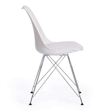 Стул Tulip Iron Chair белого цвета