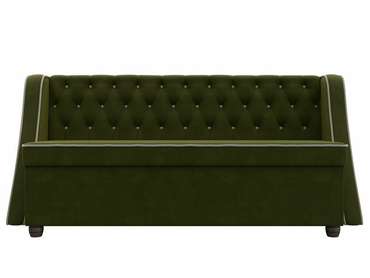 Кухонный прямой диван Лофт зеленого цвета