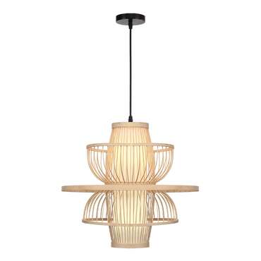 Светильник подвесной ST-Luce Древесный/Белый E27 1*40W ALMA