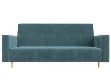 Прямой диван-кровать Вест бирюзового цвета