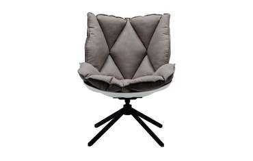 Дизайнерское кресло серого цвета