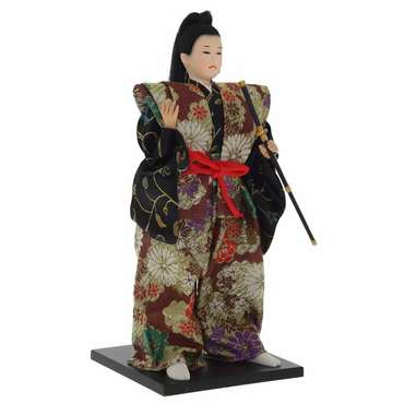 Фигурка декоративная Самурай черно-красного цвета