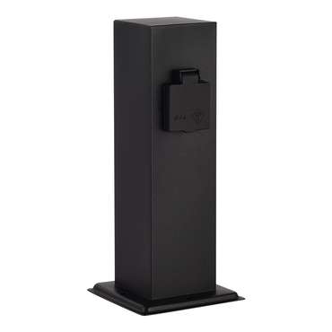 Столб уличный 2 розетки ST-Luce черный 3500W SOCKET
