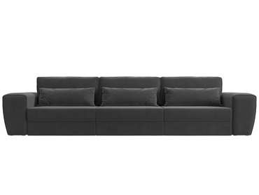 Прямой диван-кровать Лига 008 Long серого цвета