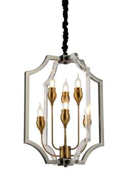 Подвесная люстра Lumina Deco Modesco LDP 8014-3+3 BK+AK