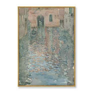 Репродукция картины на холсте Venetian Canals, 1898г.