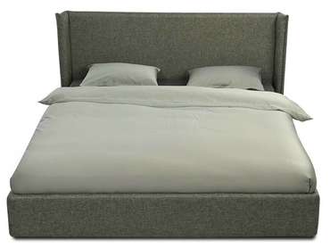 Кровать с подъемным меxанизмом Lofty 200х200 серого цвета 