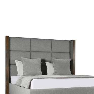 Кровать Berkley Winged Cube Wood 160x200 серого цвета