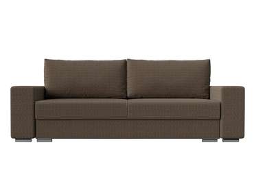 Прямой диван-кровать Дрезден бежево-коричневого цвета