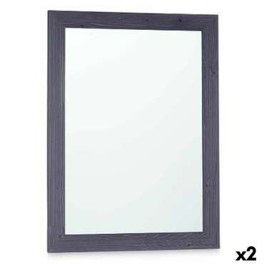 Настенное зеркало 82715 Синий 60 x 80 cm Деревянный MDF Прямоугольный (2 штук)