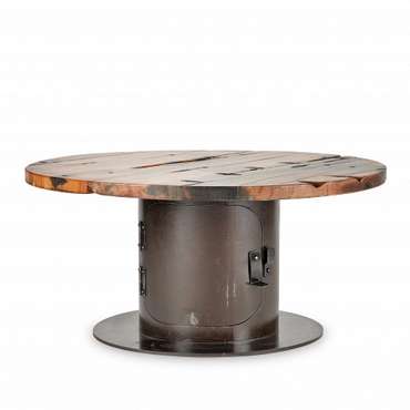 Кофейный стол Stove из дерева и металла с отсеком для хранения