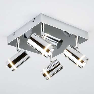 Потолочный светодиодный светильник с поворотными плафонами 20064/4 LED хром Stalk