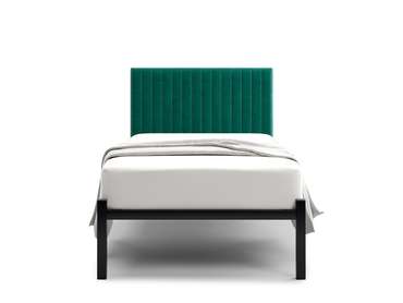 Кровать Лофт Mellisa Steccato 90х200 темно-зеленого цвета без подъемного механизма