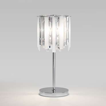 Настольный светильник с хрусталем 108011 хром Radiance