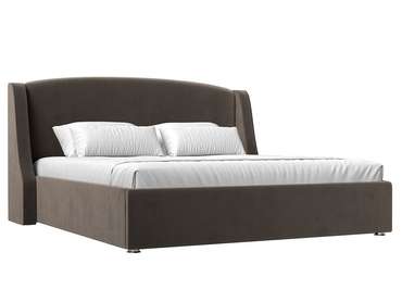 Кровать Лотос 180х200 коричневого цвета с подъемным механизмом